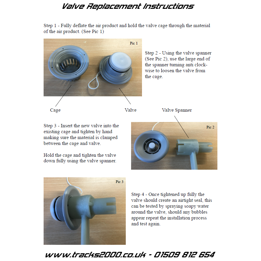 Replacement Grey Valve & Spanner